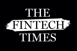 Black background. In the middle: A white background. In white capitals: The and Times. In black capitals: Fintech