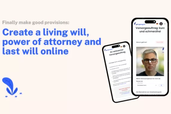 Description Offering Gut Gergelt Mobile phone with text on last will