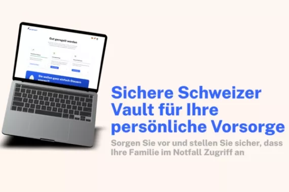 Gut Geregelt Value Proposition Laptop mit Beschrieb und TExt